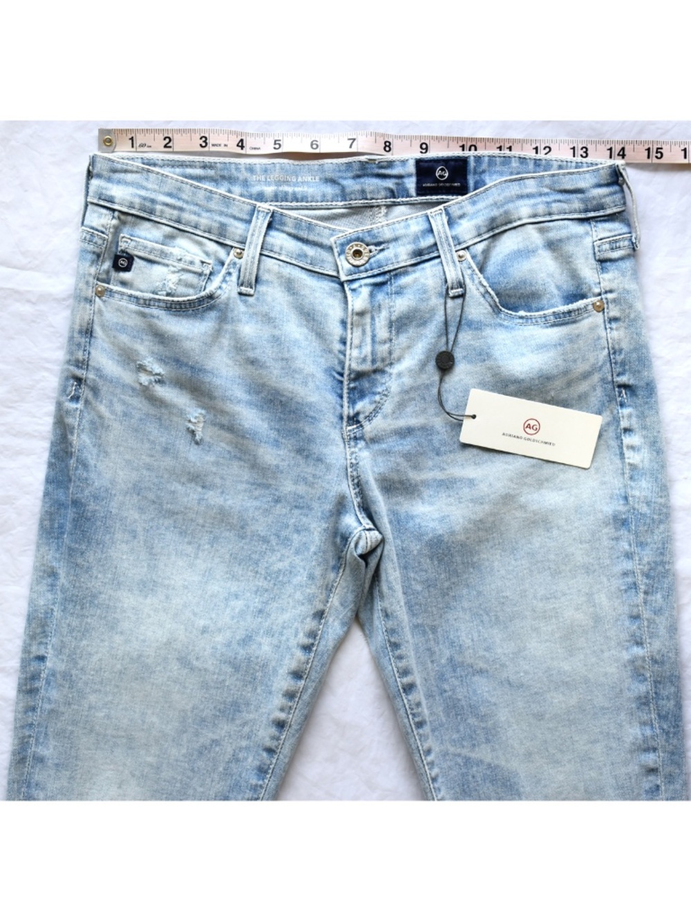 AG ADRIANO GOLDSCHMIED NWT LEGGING ANKLE SKINNY CHARMING JEAN. SIZE 28 - Picture 11 of 15